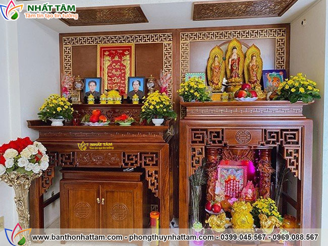 +79 Mẫu Phòng thờ Phật Tôn Nghiêm - Đơn vị Thi Công Bàn Thờ Chất Lượng Tại Đà Nẵng