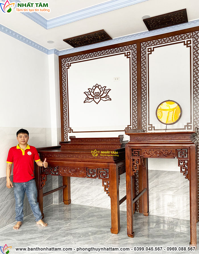 Hoàn thiện thi công bàn thờ đứng chất lượng - Lựa chọn đẳng cấp tại Đà Nẵng