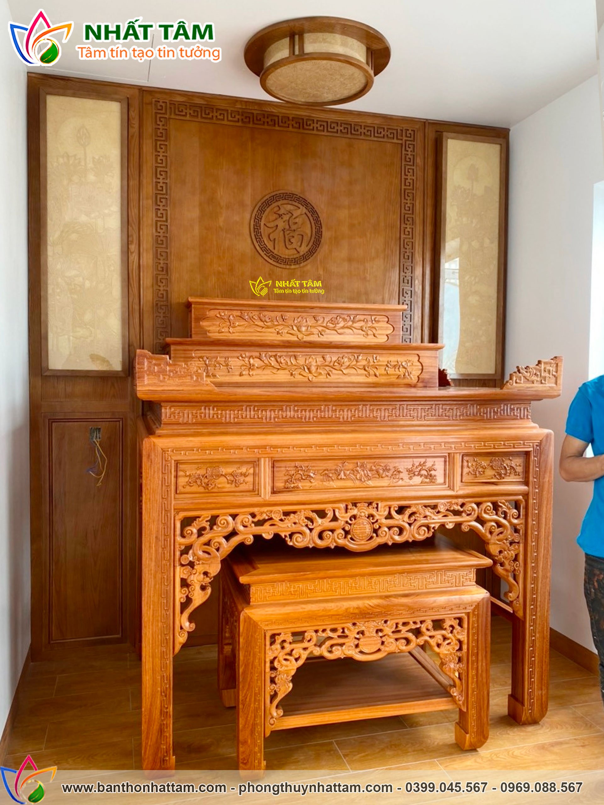 Hoàn thiện không gian thờ mới cho khách hàng anh Huy tại Đà Nẵng